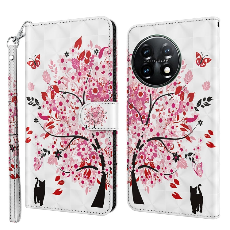 3D Painting Pattern TPU + PU Leather Phone Case, For Motorola Moto G73, For OnePlus 11