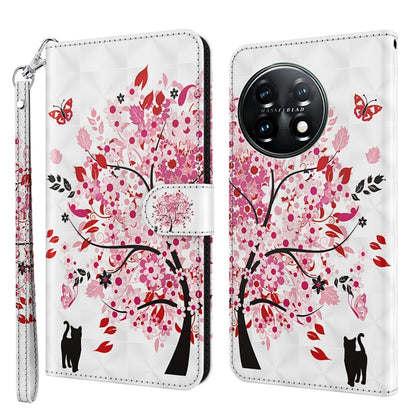 3D Painting Pattern TPU + PU Leather Phone Case, For Motorola Moto G73, For OnePlus 11