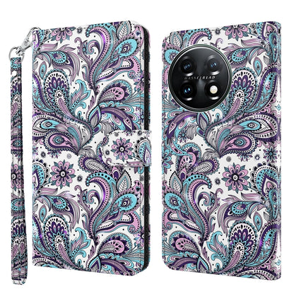3D Painting Pattern TPU + PU Leather Phone Case, For Motorola Moto G73, For OnePlus 11