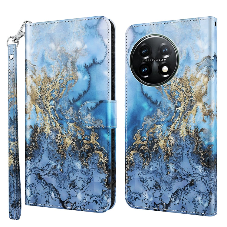 3D Painting Pattern TPU + PU Leather Phone Case, For Motorola Moto G73, For OnePlus 11