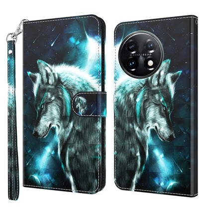 3D Painting Pattern TPU + PU Leather Phone Case, For Motorola Moto G73, For OnePlus 11