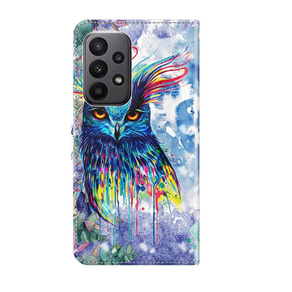 3D Painting Pattern TPU + PU Leather Phone Case, For Samsung Galaxy A24, For Samsung Galaxy A34 5G