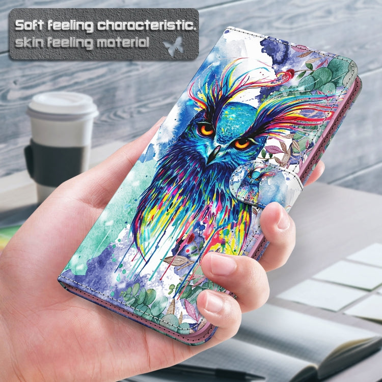 3D Painting Pattern TPU + PU Leather Phone Case, For Samsung Galaxy A24, For Samsung Galaxy A34 5G