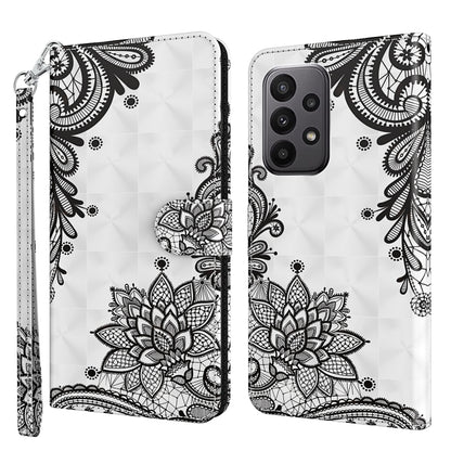 3D Painting Pattern TPU + PU Leather Phone Case, For Samsung Galaxy A24, For Samsung Galaxy A34 5G