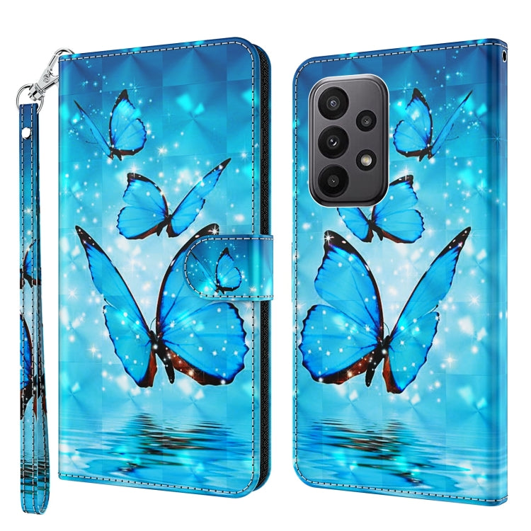 3D Painting Pattern TPU + PU Leather Phone Case, For Samsung Galaxy A24, For Samsung Galaxy A34 5G