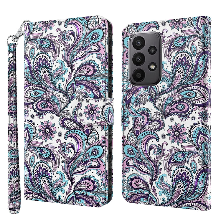 3D Painting Pattern TPU + PU Leather Phone Case, For Samsung Galaxy A24, For Samsung Galaxy A34 5G