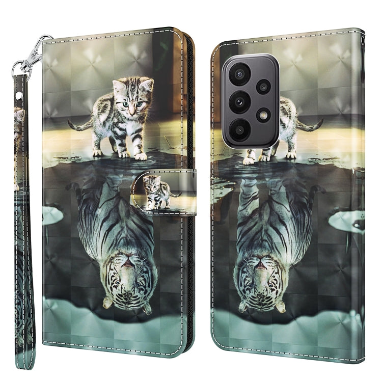 3D Painting Pattern TPU + PU Leather Phone Case, For Samsung Galaxy A24, For Samsung Galaxy A34 5G