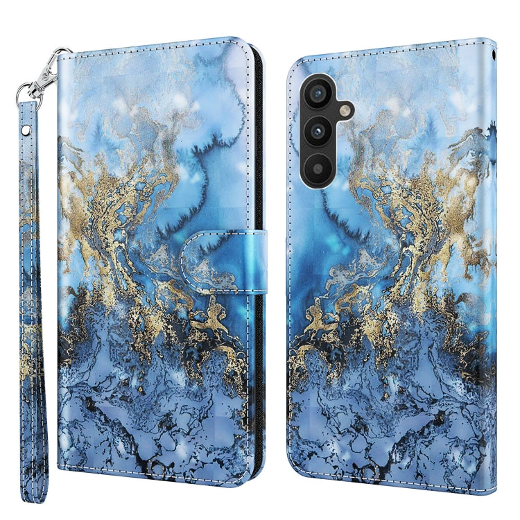 3D Painting Pattern TPU + PU Leather Phone Case, For Samsung Galaxy A24, For Samsung Galaxy A34 5G