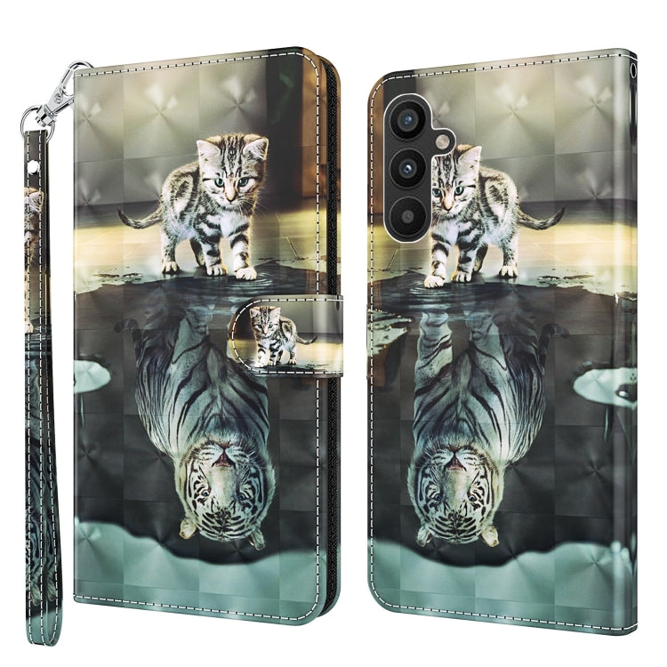 3D Painting Pattern TPU + PU Leather Phone Case, For Samsung Galaxy A24, For Samsung Galaxy A34 5G