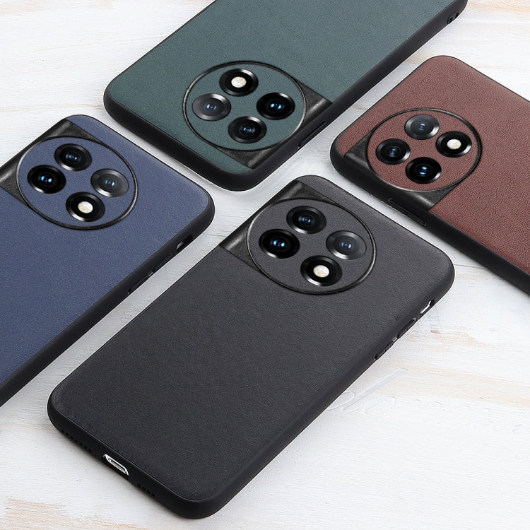 Lambskin Texture Genuine Leather Phone Case, For OnePlus 11 5G, For OnePlus Ace 2 / 11R, For Samsung Galaxy A24