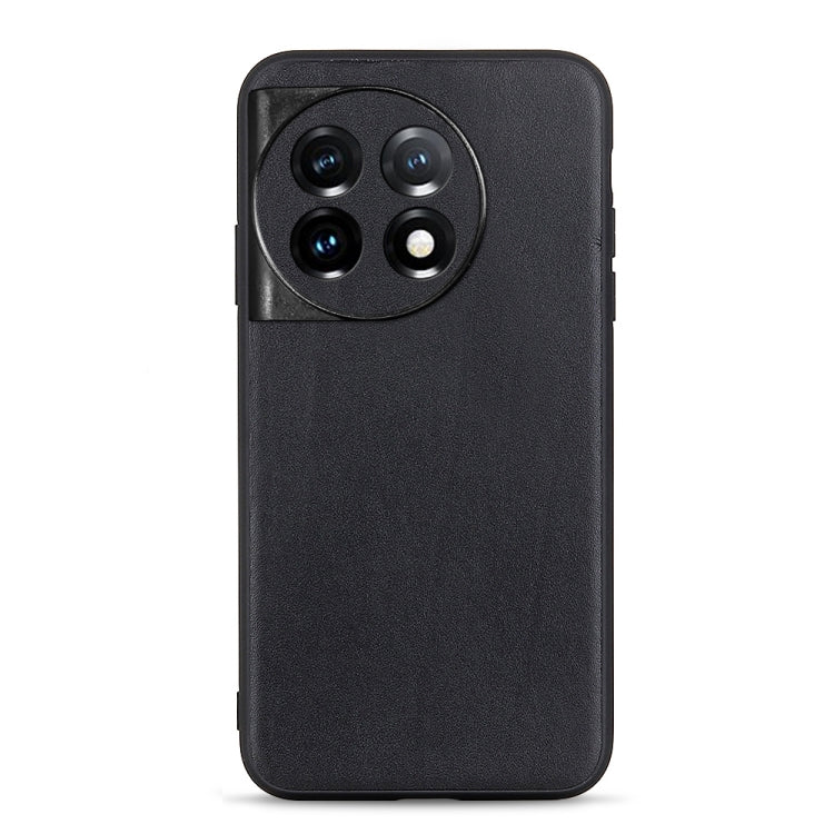Lambskin Texture Genuine Leather Phone Case, For OnePlus 11 5G, For OnePlus Ace 2 / 11R, For Samsung Galaxy A24