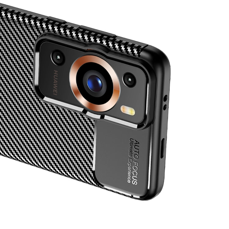 Carbon Fiber Texture Shockproof TPU Phone Case, For Huawei P60, For Huawei P60 Pro, For OnePlus Ace 2V