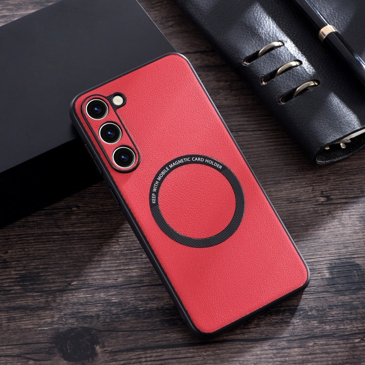 Cloth Texture PU MagSafe Magnetic Phone Case, For Samsung Galaxy S23 5G, For Samsung Galaxy S23+ 5G, For Samsung Galaxy S23 Ultra 5G, For Honor Magic5 Pro, For Xiaomi 13, For OnePlus 11, For OnePlus Ace 2