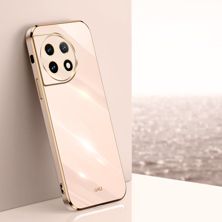 XINLI Straight Edge 6D Electroplate TPU Phone Case, For OnePlus 11, For OnePlus Ace 2, For Realme GT Neo 5