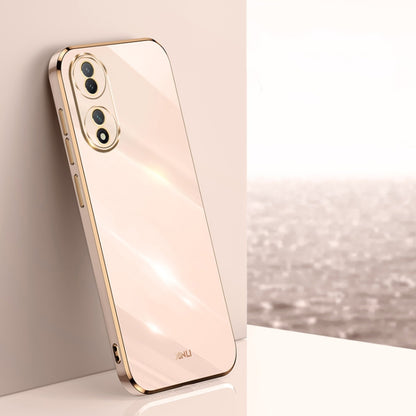 XINLI Straight Edge 6D Electroplate TPU Phone Case, For OPPO Reno8 T 5G, For vivo Y100, For Samsung Galaxy A24 4G