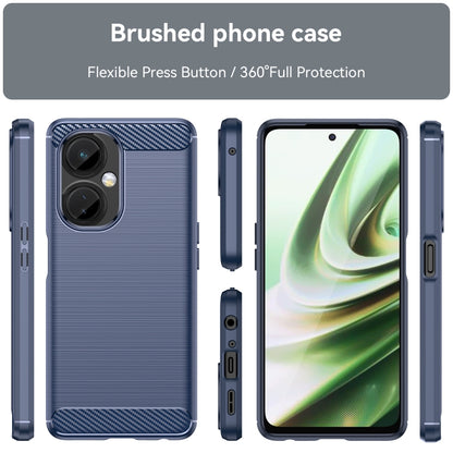 Brushed Texture Carbon Fiber TPU Phone Case, For OnePlus Nord CE 3, For OnePlus Ace 2V, For OnePlus 11R 5G