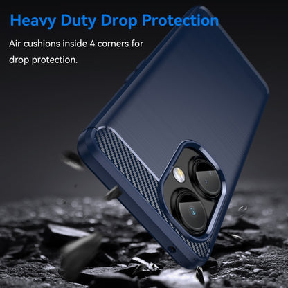 Brushed Texture Carbon Fiber TPU Phone Case, For OnePlus Nord CE 3, For OnePlus Ace 2V, For OnePlus 11R 5G