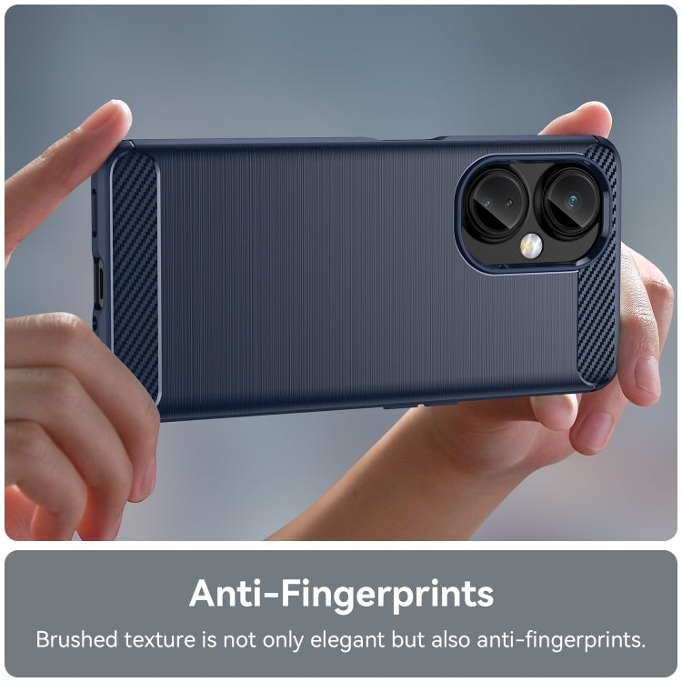 Brushed Texture Carbon Fiber TPU Phone Case, For OnePlus Nord CE 3, For OnePlus Ace 2V, For OnePlus 11R 5G