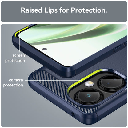 Brushed Texture Carbon Fiber TPU Phone Case, For OnePlus Nord CE 3, For OnePlus Ace 2V, For OnePlus 11R 5G