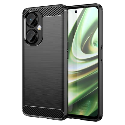 Brushed Texture Carbon Fiber TPU Phone Case, For OnePlus Nord CE 3, For OnePlus Ace 2V, For OnePlus 11R 5G