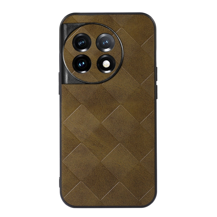 Weave Plaid PU Phone Case, For OnePlus 11, For OnePlus 11R/Ace 2, For Samsung Galaxy A24 4G
