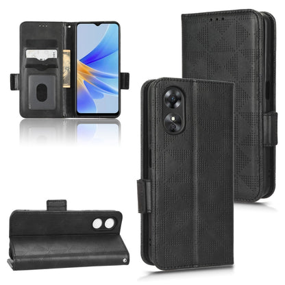 Symmetrical Triangle Leather Phone Case, For OPPO Find X5 Pro, For OPPO A17, For OPPO A55s 5G, For OPPO A57 5G / A77 5G