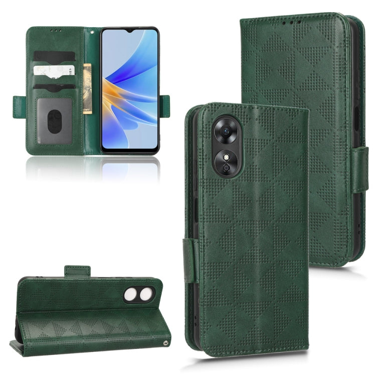 Symmetrical Triangle Leather Phone Case, For OPPO Find X5 Pro, For OPPO A17, For OPPO A55s 5G, For OPPO A57 5G / A77 5G