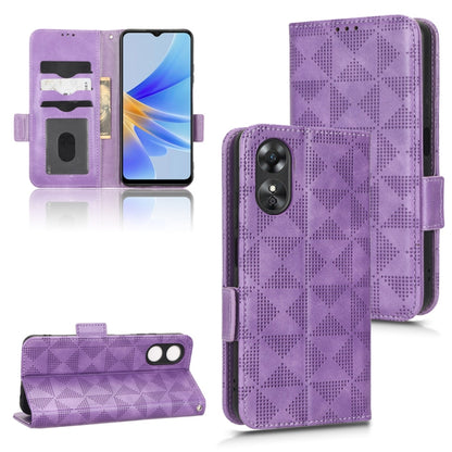 Symmetrical Triangle Leather Phone Case, For OPPO Find X5 Pro, For OPPO A17, For OPPO A55s 5G, For OPPO A57 5G / A77 5G