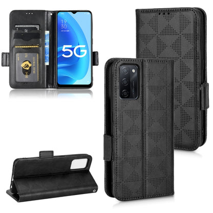 Symmetrical Triangle Leather Phone Case, For OPPO Find X5 Pro, For OPPO A17, For OPPO A55s 5G, For OPPO A57 5G / A77 5G