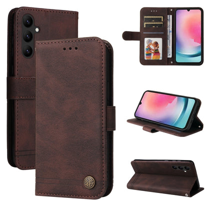Skin Feel Life Tree Metal Button Leather Phone Case, For Samsung Galaxy A24 4G, For Honor X7a, For Honor X8a, For Honor X9a/X40 5G/Magic5 Lite