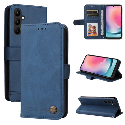 Skin Feel Life Tree Metal Button Leather Phone Case, For Samsung Galaxy A24 4G, For Honor X7a, For Honor X8a, For Honor X9a/X40 5G/Magic5 Lite