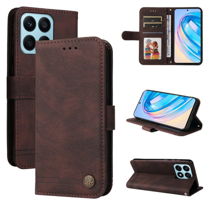 Skin Feel Life Tree Metal Button Leather Phone Case, For Samsung Galaxy A24 4G, For Honor X7a, For Honor X8a, For Honor X9a/X40 5G/Magic5 Lite
