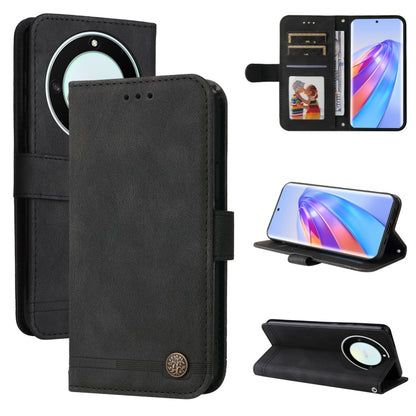 Skin Feel Life Tree Metal Button Leather Phone Case, For Samsung Galaxy A24 4G, For Honor X7a, For Honor X8a, For Honor X9a/X40 5G/Magic5 Lite