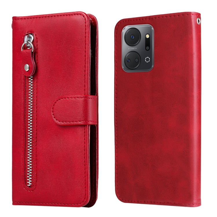 Calf Texture Zipper Leather Phone Case, For Honor X7a, For Honor X8a, For Honor X9a/X40 5G/Magic5 Lite, For OPPO Reno8 T 4G
