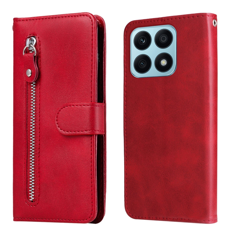 Calf Texture Zipper Leather Phone Case, For Honor X7a, For Honor X8a, For Honor X9a/X40 5G/Magic5 Lite, For OPPO Reno8 T 4G