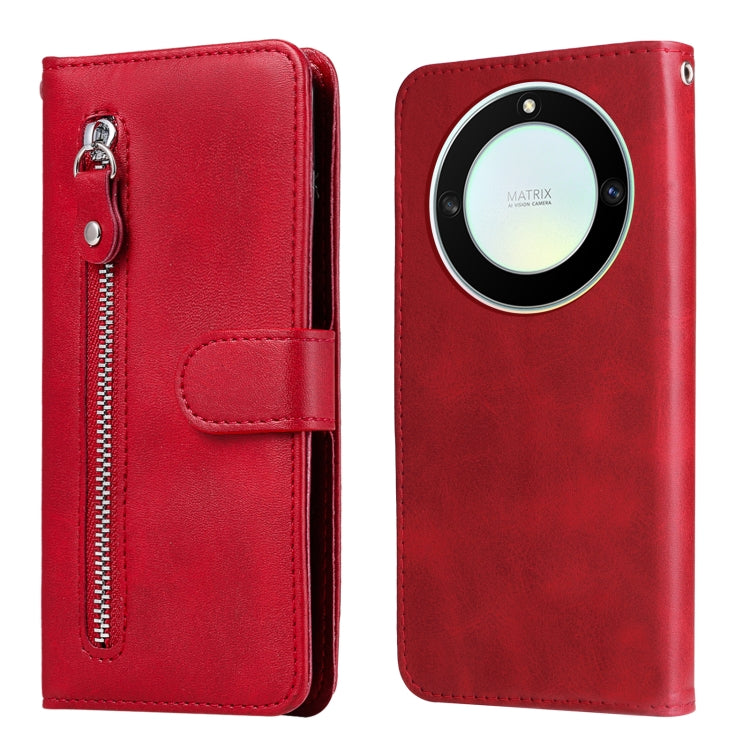 Calf Texture Zipper Leather Phone Case, For Honor X7a, For Honor X8a, For Honor X9a/X40 5G/Magic5 Lite, For OPPO Reno8 T 4G