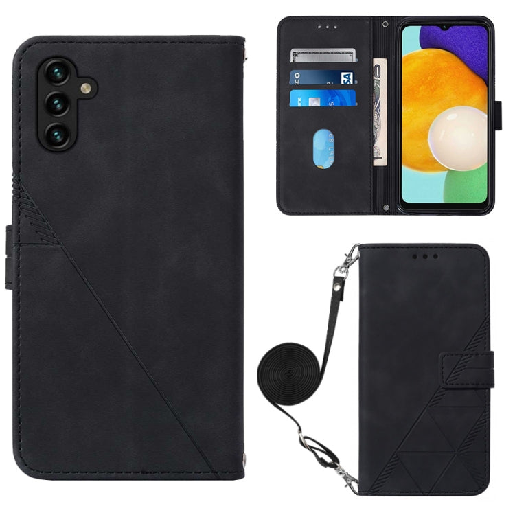 Crossbody 3D Embossed Flip Leather Phone Case, For Samsung Galaxy A34 5G, For Samsung Galaxy A54 5G, For Motorola Moto E13, For Motorola Moto Edge+ 2023