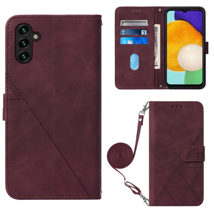 Crossbody 3D Embossed Flip Leather Phone Case, For Samsung Galaxy A34 5G, For Samsung Galaxy A54 5G, For Motorola Moto E13, For Motorola Moto Edge+ 2023