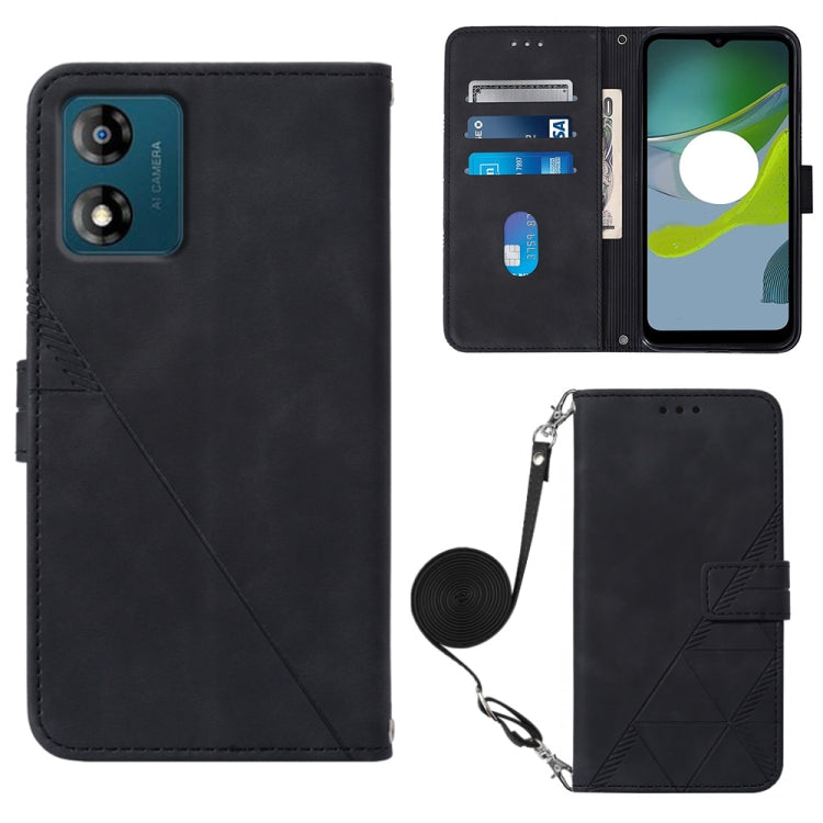 Crossbody 3D Embossed Flip Leather Phone Case, For Samsung Galaxy A34 5G, For Samsung Galaxy A54 5G, For Motorola Moto E13, For Motorola Moto Edge+ 2023