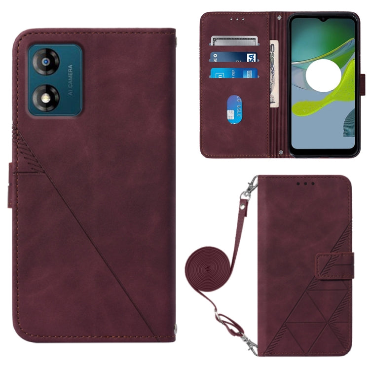 Crossbody 3D Embossed Flip Leather Phone Case, For Samsung Galaxy A34 5G, For Samsung Galaxy A54 5G, For Motorola Moto E13, For Motorola Moto Edge+ 2023