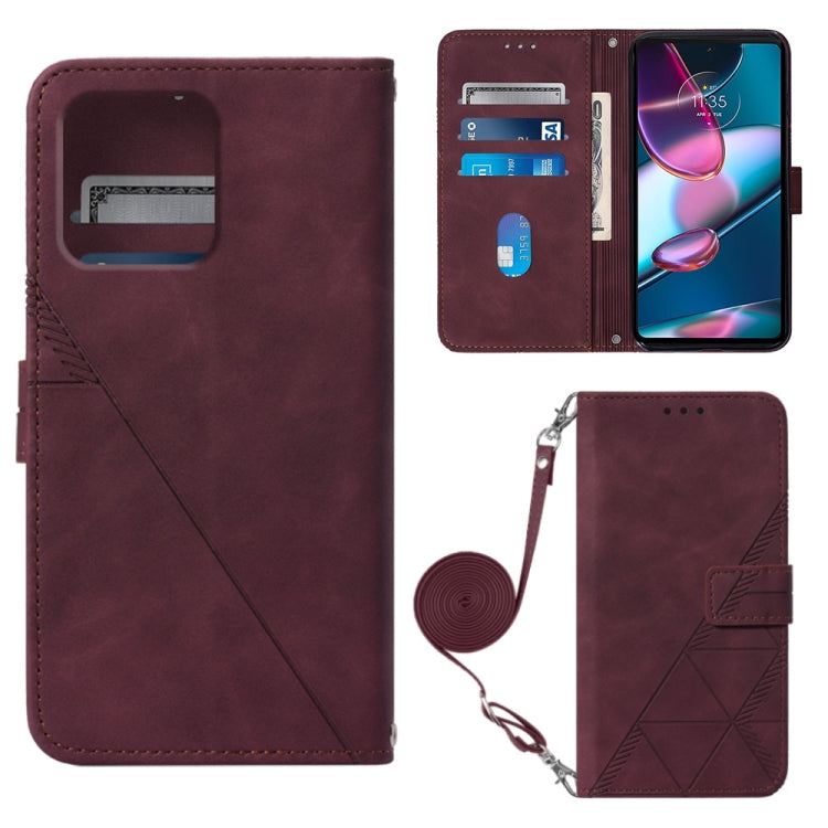 Crossbody 3D Embossed Flip Leather Phone Case, For Samsung Galaxy A34 5G, For Samsung Galaxy A54 5G, For Motorola Moto E13, For Motorola Moto Edge+ 2023