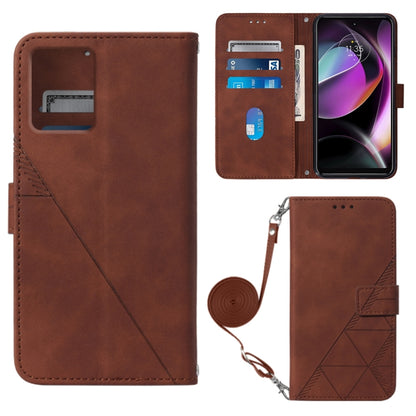 Crossbody 3D Embossed Flip Leather Phone Case, For Motorola Moto G 5G 2023, For Motorola Moto G53 / G23 / G13, For Motorola Moto G72, For Motorola Moto G73