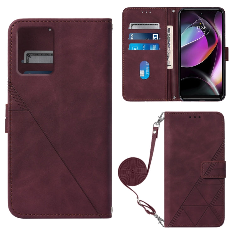 Crossbody 3D Embossed Flip Leather Phone Case, For Motorola Moto G 5G 2023, For Motorola Moto G53 / G23 / G13, For Motorola Moto G72, For Motorola Moto G73
