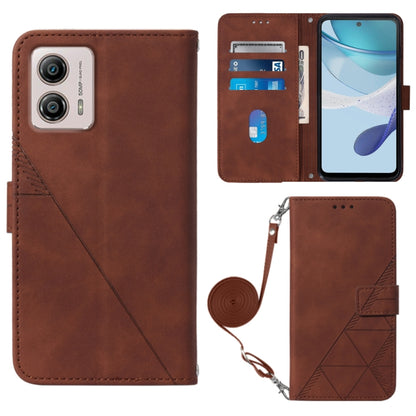 Crossbody 3D Embossed Flip Leather Phone Case, For Motorola Moto G 5G 2023, For Motorola Moto G53 / G23 / G13, For Motorola Moto G72, For Motorola Moto G73