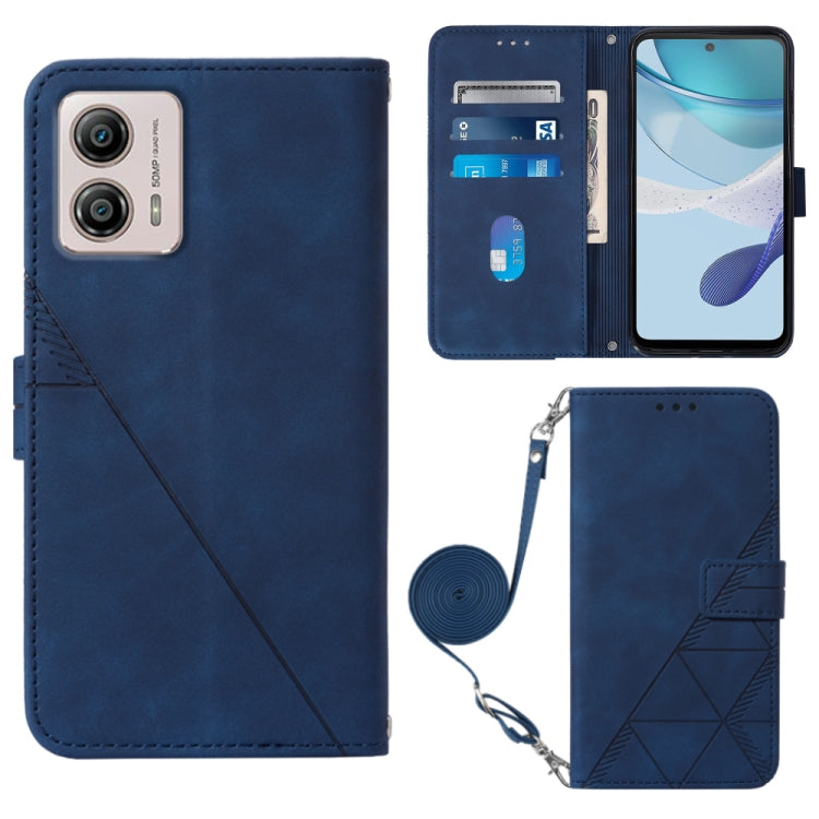Crossbody 3D Embossed Flip Leather Phone Case, For Motorola Moto G 5G 2023, For Motorola Moto G53 / G23 / G13, For Motorola Moto G72, For Motorola Moto G73