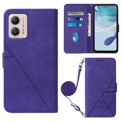 Crossbody 3D Embossed Flip Leather Phone Case, For Motorola Moto G 5G 2023, For Motorola Moto G53 / G23 / G13, For Motorola Moto G72, For Motorola Moto G73