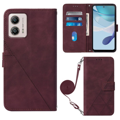 Crossbody 3D Embossed Flip Leather Phone Case, For Motorola Moto G 5G 2023, For Motorola Moto G53 / G23 / G13, For Motorola Moto G72, For Motorola Moto G73