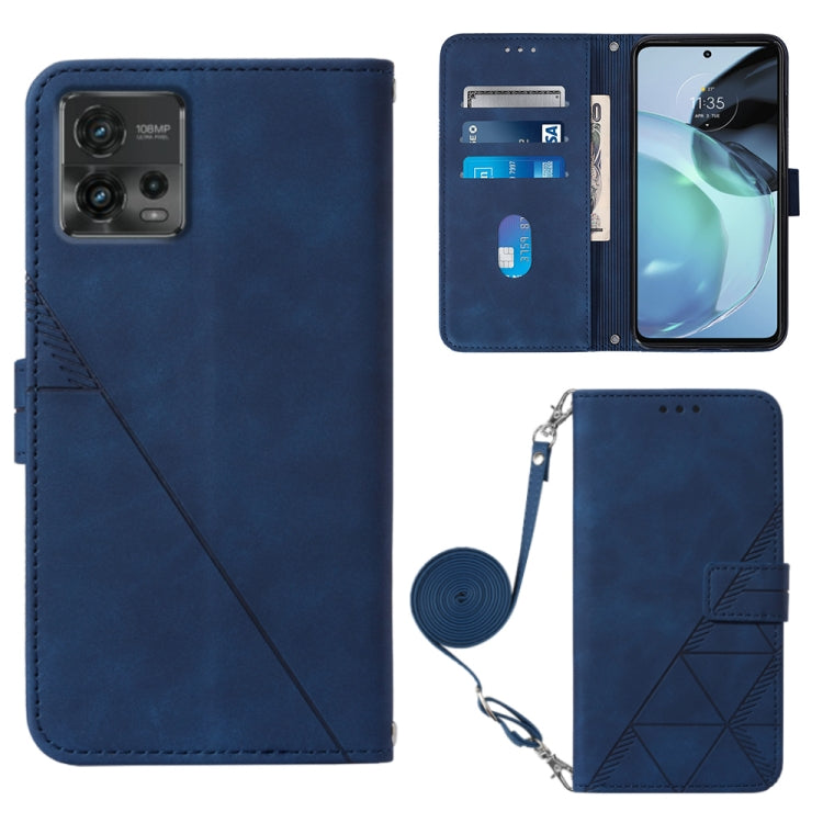 Crossbody 3D Embossed Flip Leather Phone Case, For Motorola Moto G 5G 2023, For Motorola Moto G53 / G23 / G13, For Motorola Moto G72, For Motorola Moto G73
