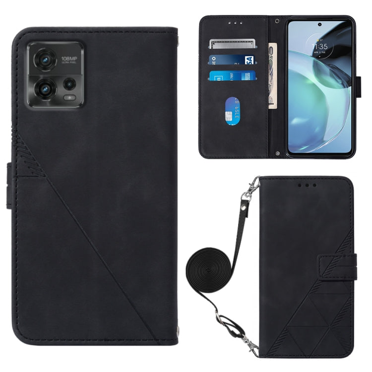 Crossbody 3D Embossed Flip Leather Phone Case, For Motorola Moto G 5G 2023, For Motorola Moto G53 / G23 / G13, For Motorola Moto G72, For Motorola Moto G73