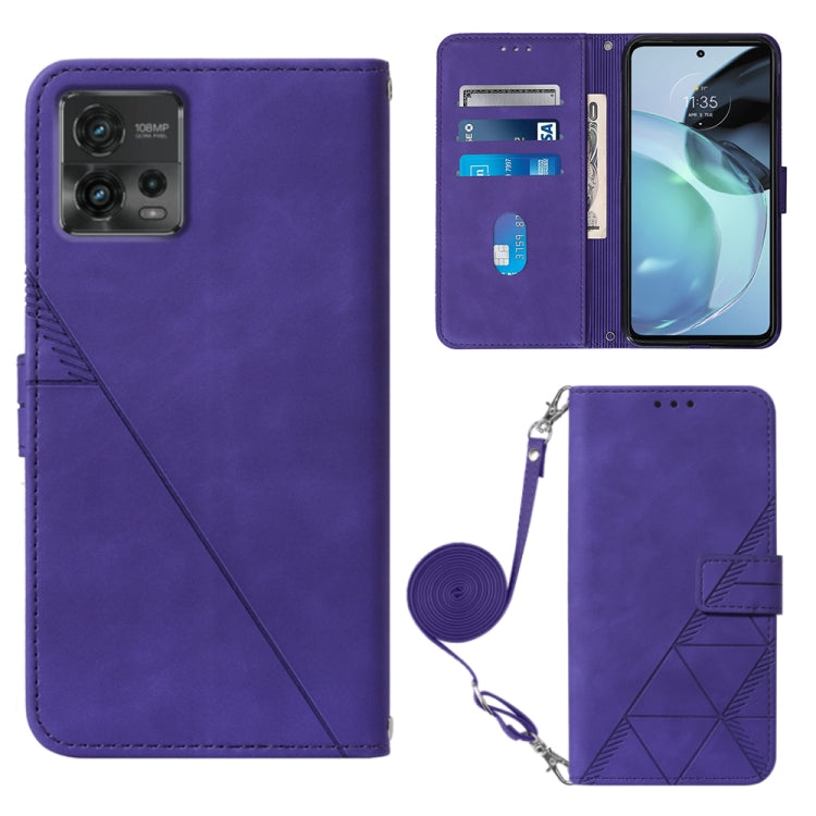 Crossbody 3D Embossed Flip Leather Phone Case, For Motorola Moto G 5G 2023, For Motorola Moto G53 / G23 / G13, For Motorola Moto G72, For Motorola Moto G73